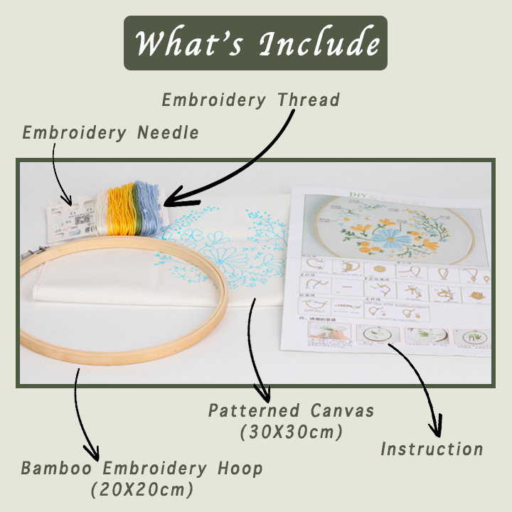 Floral Embroidery PRO Kit