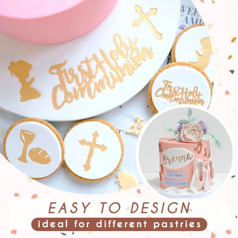 Cake Alphabet Fondant Stamp Set